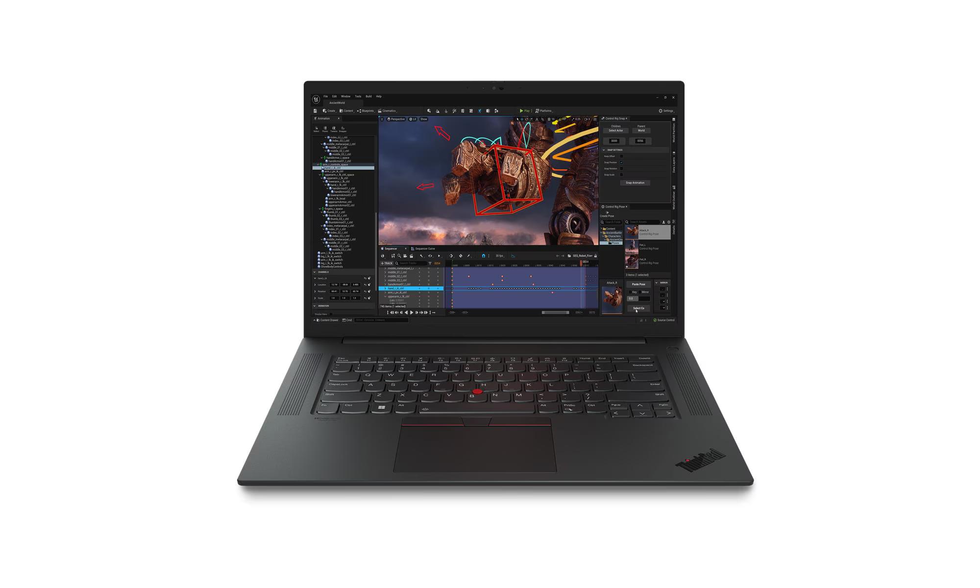 LENOVO THINKPAD P1 GEN 6 Mobile Workstation - 13th Gen i9-13900H, 32GB, 2TB SSD, NVIDIA GeForce RTX 4090 16GB, 16" WQUXGA Multi-Touch