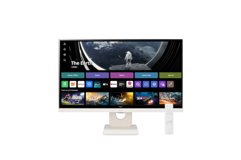 LG 25SR50F-W SMART DISPLAY Monitor - 24" FHD (1920 x 1080), IPS, Tilt, HDMI, 300nits, 60Hz