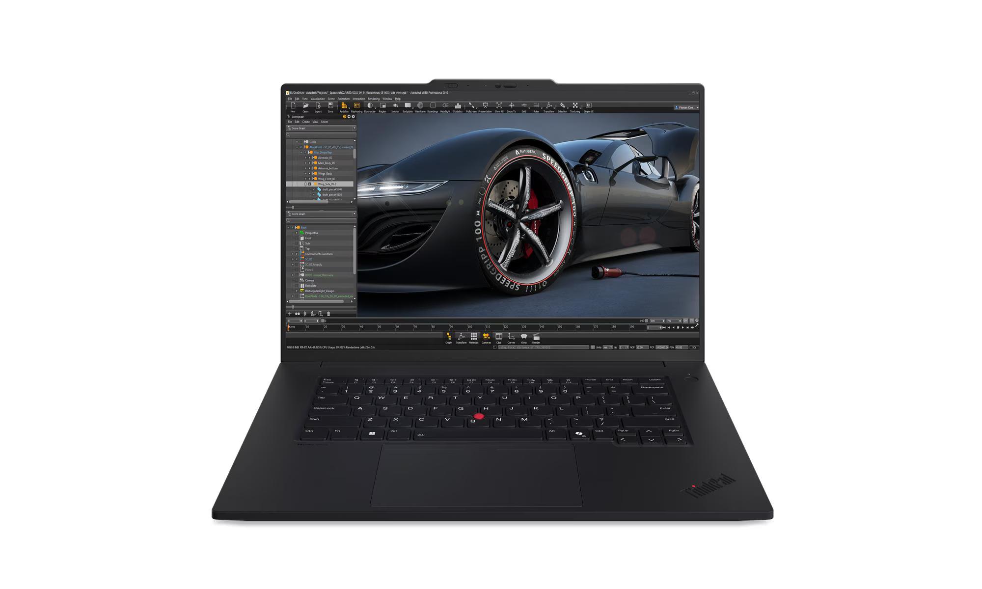 LENOVO THNKPAD P1 GEN 7 (2024) Mobile Workstation - Series 1 Ultra 7 155H, 16GB, 512GB SSD, NVIDIA RTX 1000 Ada Generation 6GB, 16" WUXGA