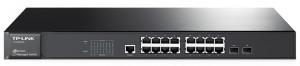 TP-LINK TL-SG3216 Switch - 16 x Gigabit Ethernet RJ45, 2 x SFP Gigabit Ethernet