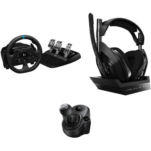 Logitech G G923 TRUEFORCE Sim Racing Wheel and Pedals Kit with Driving  Force Shifter and A50 Wireless Headset (Windows, PS4, PS5)