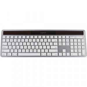 Logitech K750 Wireless Solar Keyboard - Hotkeys, 5 million keystrokes, Logitech Unifying protocol (2.4 GHz)