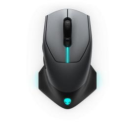 Top side view of Dell Alienware AW610M Wireless Gaming Mouse