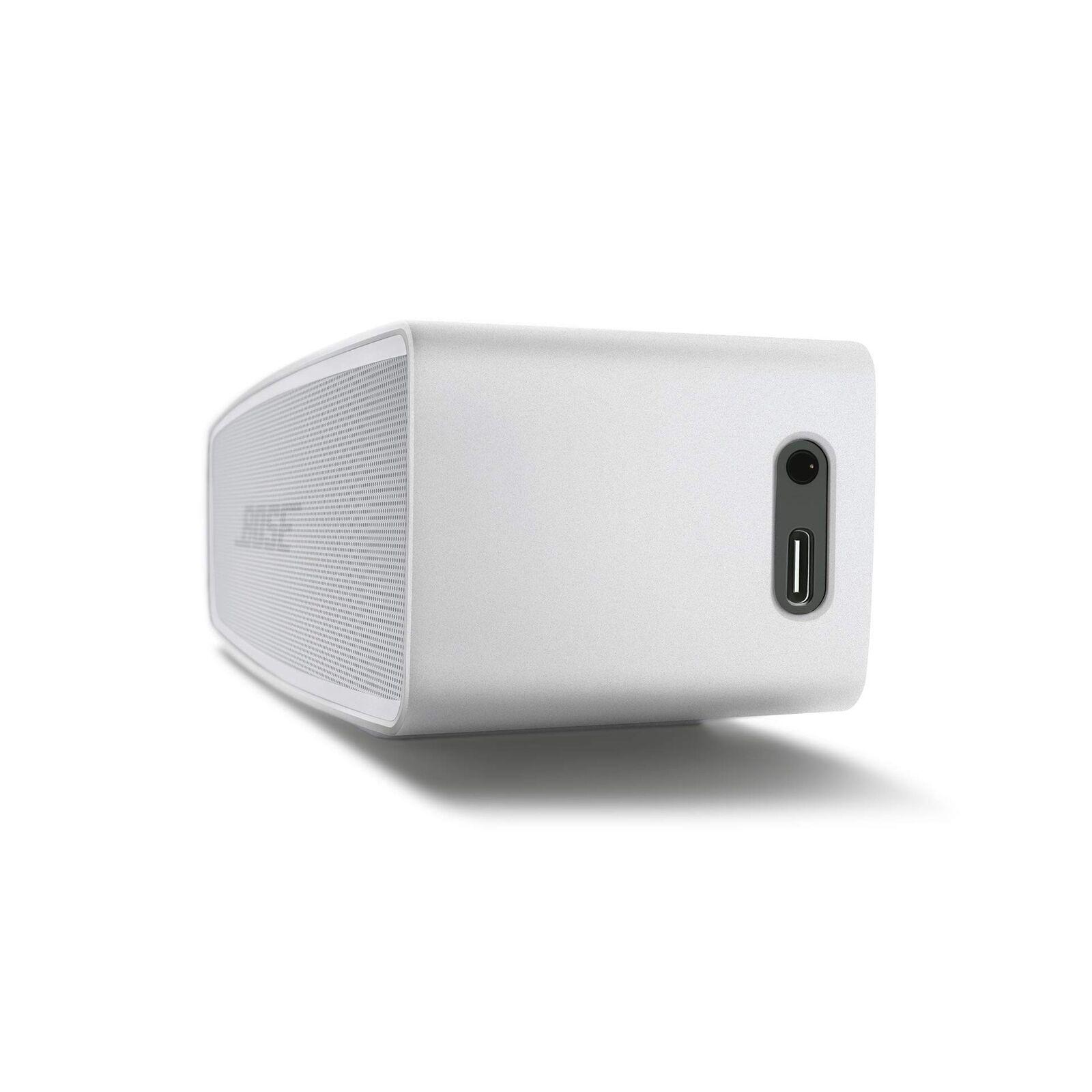 Bose Soundlink Mini II Bluetooth Speaker  Special Edition, 1 Lithium  Polymer Batteries, 3.5mm AUX, USB-C, Luxe Silver