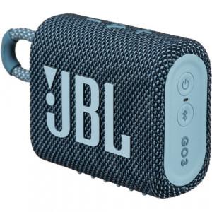 JBL GO3 BLT Speaker - Bluetooth V5.1, IP67 Waterproof, Dustproof, Blue