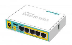 Mikrotik hEX PoE lite (RB750UPr2) Wired Router | Wired For Home and Office, 5 x Gigabit Ethernet Ports, PoE-out