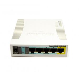 Mikrotik (RB951Ui-2HnD) | Wireless for Home and Office, 5 x Fast Ethernet, PoE in and PoE, 2.4 GHz Band support