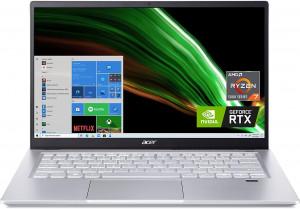 ACER SWIFT X Gaming Laptop - AMD Ryzen 7 5800U, 16GB, 512GB SSD, NVIDIA RTX 3050Ti 4GB, 14" FHD