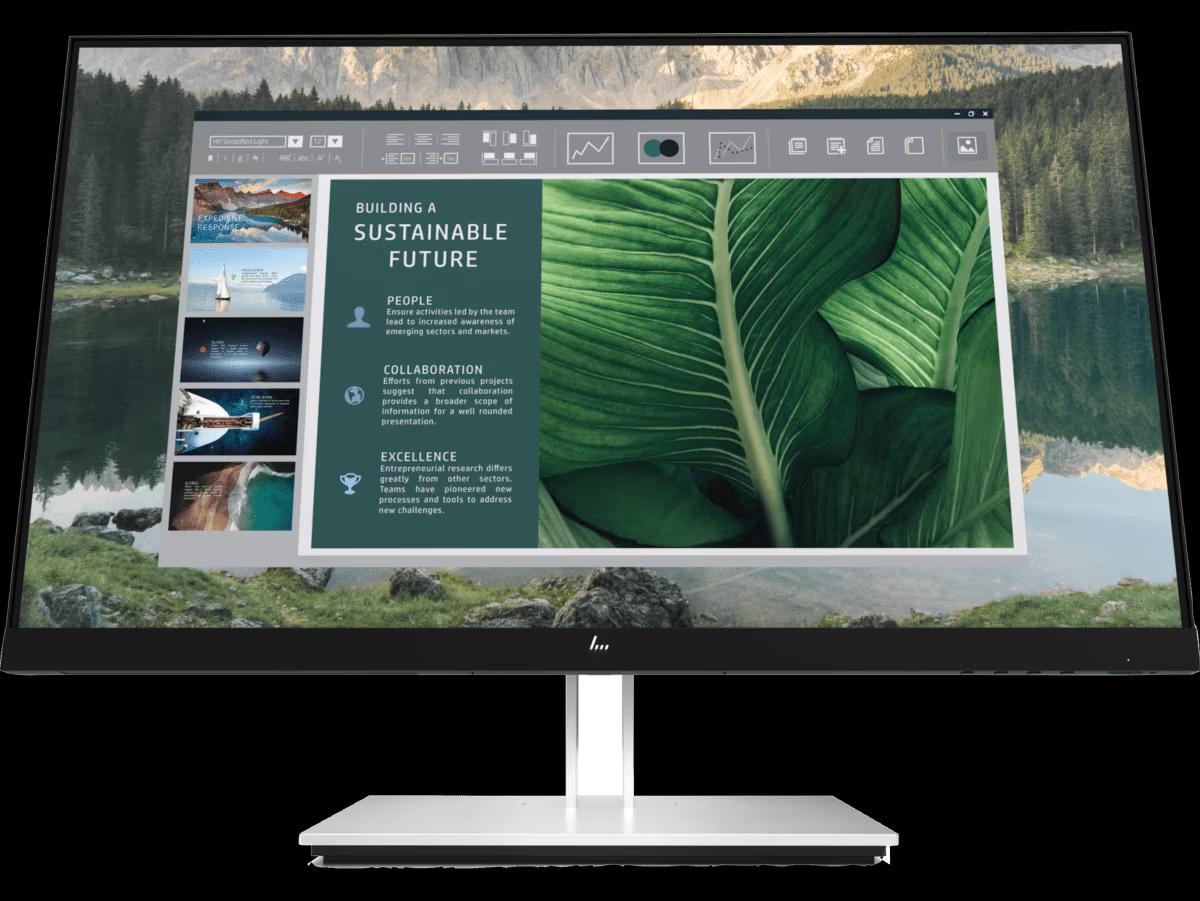 HP E24U G4 Monitor - 23.8" FHD (1920 x 1080), IPS, DP, HDMI, USB-C, 250 nits, 60 Hz