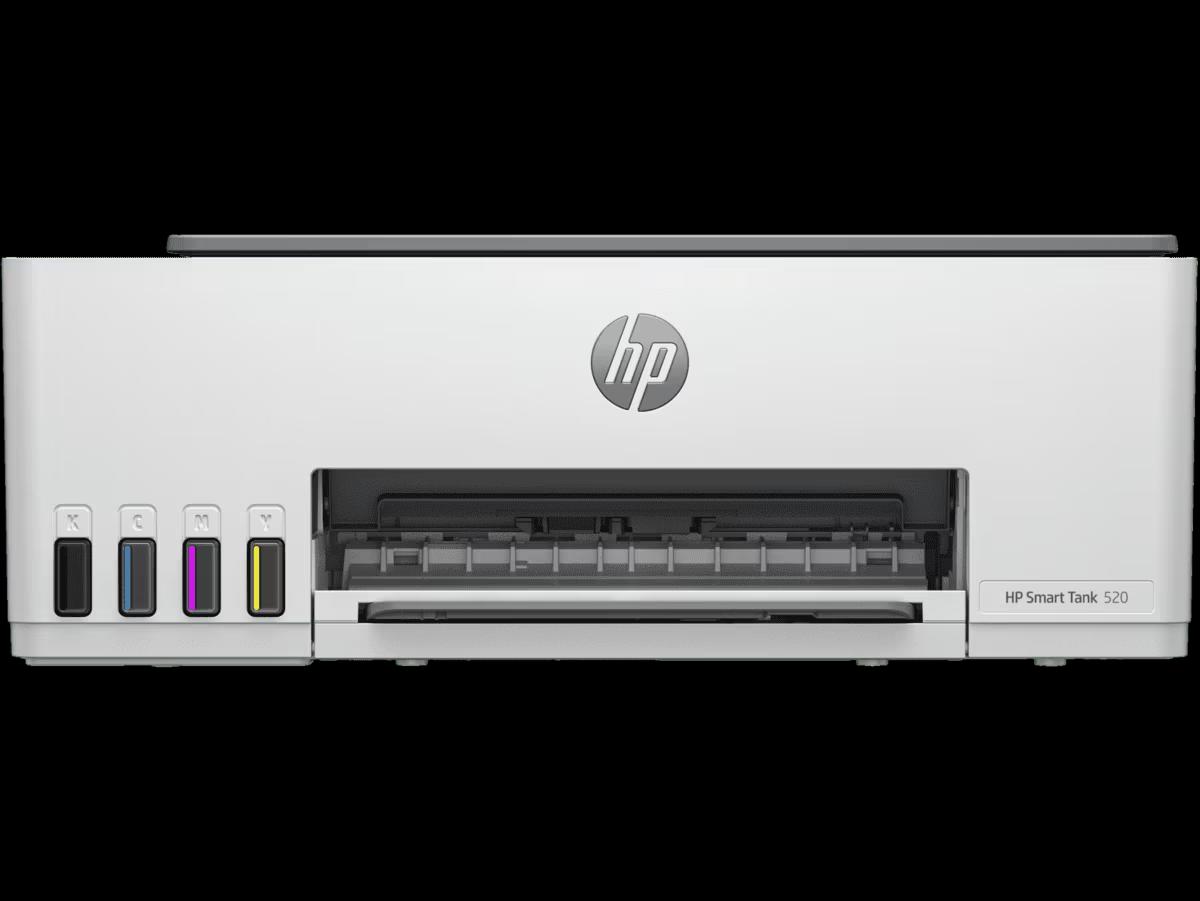 HP SMART TANK 520 Printer - A4, Print Copy Scan, 12 ppm, 1200 x 1200 rendered dpi Resolution, 3,000 Pages Duty Cycle, Black and Color