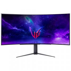 LG 45GR95QE-B UltraGear Curved Gaming Monitor - 45" WQHD (3440 x 1440), OLED, HDMI, DP, 200nits, 240Hz