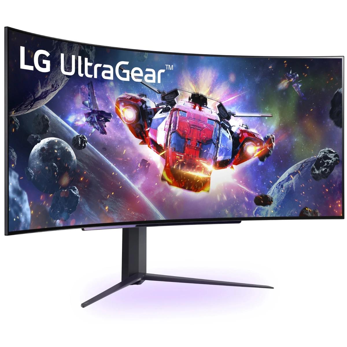 LGゲーミングモニター　 UltraGear 45GR95QE-B 44.5 UltraGear™ 45 inch OLED 240Hz Curved Gaming Monitor