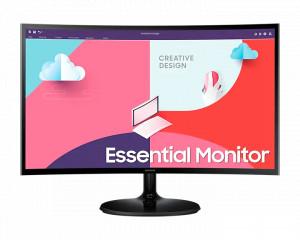 SAMSUNG ESSENTIAL LS24C360EAMXUE Curved Monitor - 24" FHD (1920 x 1080), VA, HDMI, ‎250‎ nits, Max 75Hz