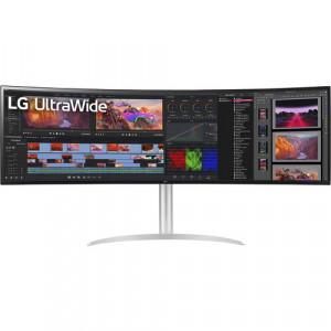 LG ULTRAWIDE 49BQ95C-W Curved Monitor - 49" QHD (5120 x 1440), IPS, HDMI, DP, 500 nits, 144 Hz