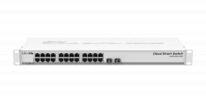 Mikrotik (CSS326-24G-2S+RM) Switch - 8 x Gigabit Ethernet ports, 2 x SFP+ ports, PoE-in