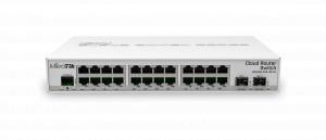 Mikrotik (CRS326-24G-2S+IN) Switch - 24 x Gigabit Ethernet ports, 2 x SFP+ ports RJ45, PoE-in