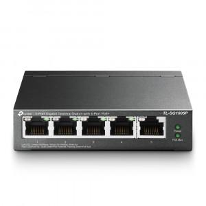 TP LINK TL-SG1005P Switch - 5 × Gigabit Ethernet port RJ45, AUTO MDI/MDIX