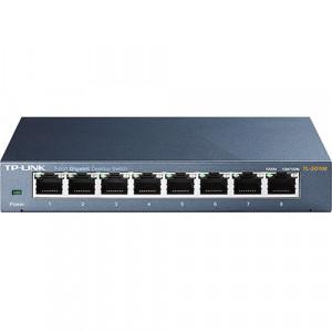 TP-LINK TL-SG108 V5 Switch - 8 × Gigabit Ethernet Mbps Ports, Auto-Negotiation, Auto-MDI/MDIX