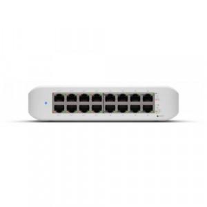 Ubiquiti (USW-Lite-16-PoE) Switch - 8 x Gigabit Ethernet Ports RJ45, 8 x Gigabit Ethernet RJ45 PoE+ (30 W, 802.3at)