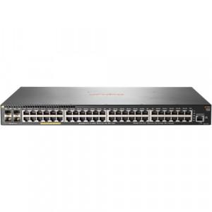 HPE Aruba 2930F (JL262A) Switch - 48 x Gigabit Ethernet PoE+ Ports RJ45, 4 x SFP Gigabit Ethernet Ports, 1 x RJ45 LAN, 1 x Micro-USB