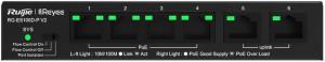 Ruijie (RG-ES106D-P V2) Switch - 4 x 10/100 Base-TX PoE+ ports, 2 x 10/100 Base-TX ports