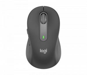 LOGITECH M650 SIGNTURE Wireless Mouse - Optical Tracking, 400 DPI, 5 Button, Logi Bolt USB Receiver (Graphite)