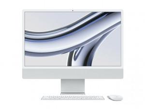 APPLE (MQR93B/A) iMac - M3 8-Core CPU, 8GB, 256GB SSD, 8-Core GPU, 24″ 4.5K (4480 x 2520), Silver