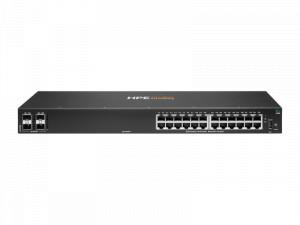 HPE Aruba CX 6100 (JL678A) Switch - 24 x Gigabit Ethernet BASE-T Ports RJ45, 4 x 1G/10G SFP Ports,1 x USB-C, 1 x USB-A