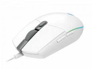 LOGITECH G102 Wired Gaming Mouse - gaming-grade sensor, 200 – 8,000 dpi, 6 Button, LIGHTSYNC RGB lighting (White)