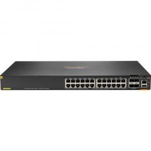 HPE Aruba CX 6200F (JL725A) Switch - 24 x Gigabit Ethernet BASE-T Class 4 PoE Ports, 4 x 1/10G SFP Ports, 1 x USB-C Console, 1 x OOBM, 1 x USB-A