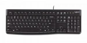 LOGITECH K120 Wired Keyboard - Deep profile, 10 million keystrokes, 60 ml liquid spillage