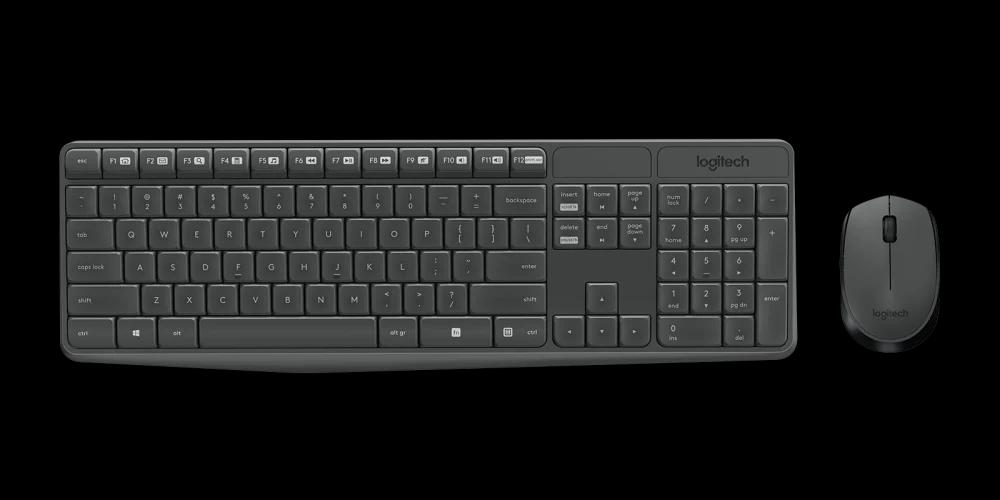 LOGITECH MK235 Wireless Keyboard and Mouse Smooth Optical