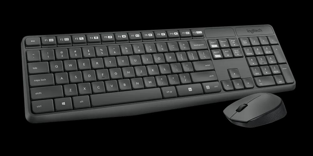 LOGITECH MK235 Wireless Keyboard and Mouse Smooth Optical