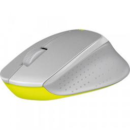 Logitech M330 Silent Plus Wireless Mouse (Gray/Yellow)