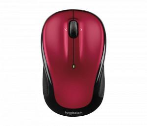 LOGITECH M325S Wireless Mouse - Smooth optical tracking, 1000± DPI, 5 Button, 2.4 GHz wireless connection (Red)