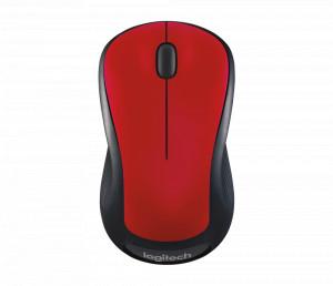 LOGITECH M310 Wireless Mouse - Smooth Optical Tracking, 1000± DPI, 3 Button, 2.4 GHz wireless connection (Red)