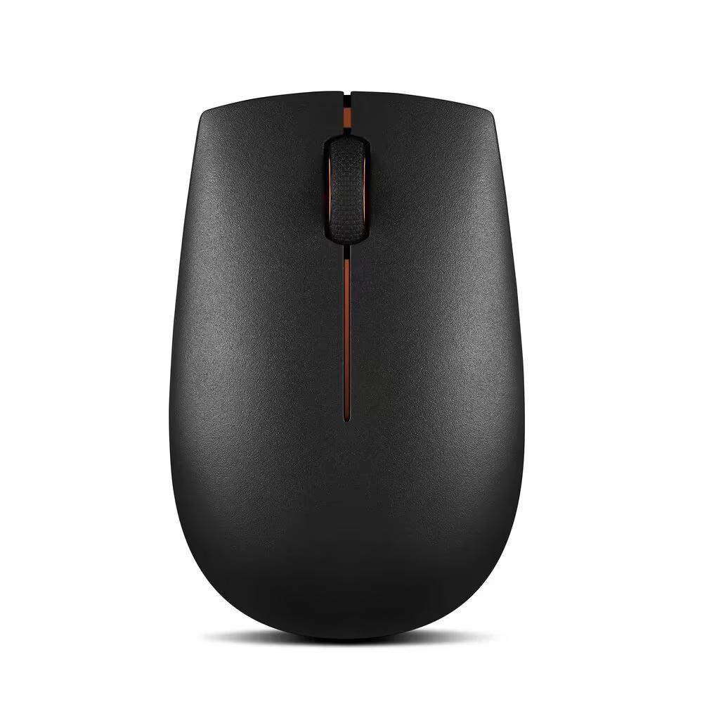 LENOVO 300 Wireless Compact Mouse - Optical Sensor, 1000 DPI, 3 Button, 3 million keystrokes, 2.4 GHz Wireless via Nano USB-A Receiver