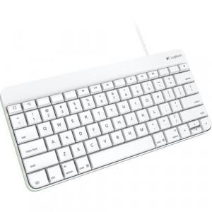 LOGITECH Wired Keyboard - Lightning Connector, Spill-resistant tactile keys