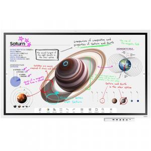 SAMSUNG WM55B Flip Pro Interactive Display - 55" Landscape, Portrait 4K (3840 x 2160) 350 nits @ 60Hz LED, Infrared Multi-Touch