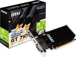 MSI GeForce GT710 2GD3H LP Graphics Card - 2GB DDR3 64-bit, up to 1600 MHz