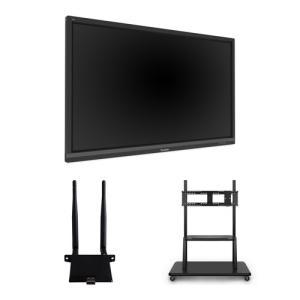 ViewSonic ViewBoard IFP6550-E2 Interactive Display - 65" 4K (3840 x 2160) 350 nits @ 60 Hz LCD, Infrared Multi-Touch, Wi-Fi Module (Wi-Fi 6), Mobile Trolley Cart Kit
