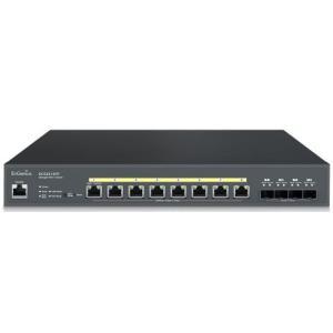 EnGenius ECS2512FP Cloud Managed Switch - 120Gbps switching Capacity, Throughput up to 71.424 Mpps, 240W PoE Capability, 8 x RJ45, 4 x SFP+ Uplink