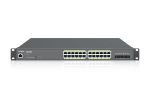 EnGenius ECS1528FP Cloud Managed Switch - 128 Gbps switching Capacity, Throughput up to 95.232 Mpps, 410W PoE Capability, 24 x RJ45, 4 x SFP+