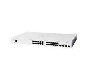 CISCO Catalyst C1300 Managed Switch - 128 Gbps Switching Capacity, Throughput up to 95.23 Mbps, 24 x RJ45, 4 x SFP+