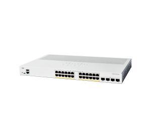 CISCO Catalyst C1200 Managed Switch - 56 Gbps Switching Capacity, Throughput up to 41.66 Mpps, 375W PoE Capability, 24 x RJ45, 4 x SFP