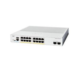 CISCO Catalyst C1300 Managed Switch - 36 Gbps Switching Capacity, Throughput up to 26.78 Mpps, 240W PoE Capability, 16 x RJ45, 2 x SFP