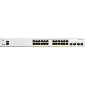 CISCO Catalyst C1300 Managed Switch - 56 Gbps Switching Capacity, Throughput up to 41.66 Mpps, 375W PoE Capability, 24 x RJ45, 4 x SFP