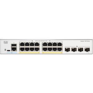 CISCO Catalyst C1300 Manageable Switch - 112 Gbps Switching Capacity, Throughput up to 83.32 Mpps, 120W PoE Capability, 16 x RJ45, 4 x SFP+