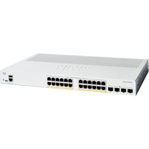 CISCO Catalyst C1300 Manageable Switch - 128 Gbps Switching Capacity, Throughput up to 95.23 Mpps, 195W PoE Capability, 24 x RJ45, 4 x SFP+