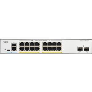 CISCO Catalyst C1300 Manageable Switch - 36 Gbps Switching Capacity, Throughput up to 26.78 Mpps, 120W PoE Capability, 16 x RJ45, 2 x SFP